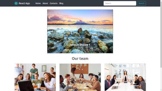 bootstrap application